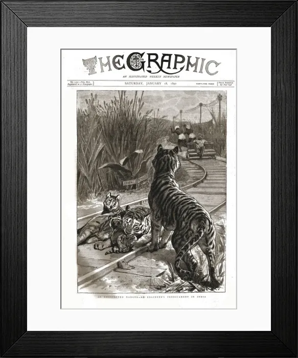 Framed Print : The Graphic, Front Cover Saturday January 18. 1890, 1890. Creator: Charles Edwin Fripp Framed Print : The Graphic, Front Cover Saturday January 18. 1890, 1890. Creator: Charles Edwin Fripp