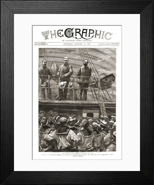 Framed Print : The Graphic, Front Cover Saturday January 25. 1890, 1890. Creator: Charles Edwin Fripp Framed Print : The Graphic, Front Cover Saturday January 25. 1890, 1890. Creator: Charles Edwin Fripp