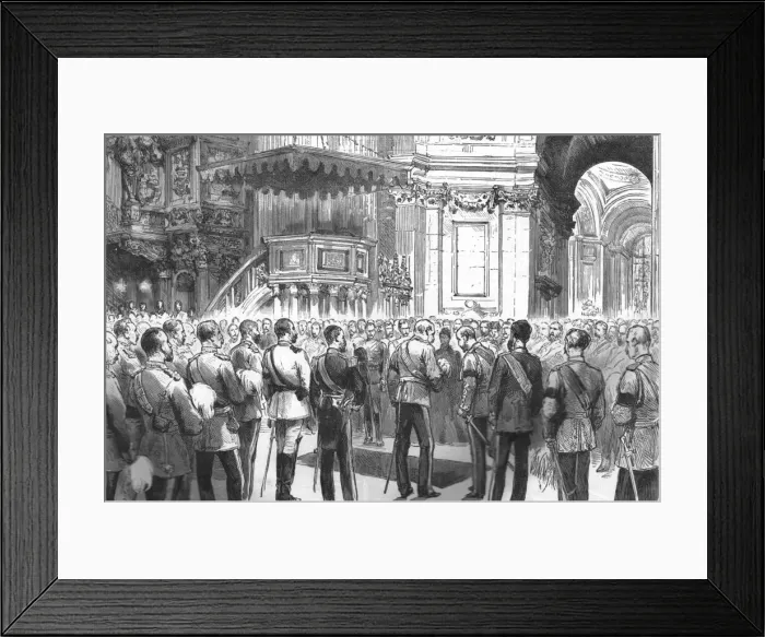 Framed Print : The Funeral of Lord Napier of Magdala; The Ceremony in St. Pauls Cathedral, 1890. Creator: Unknown Framed Print : The Funeral of Lord Napier of Magdala; The Ceremony in St. Pauls Cathedral, 1890. Creator: Unknown