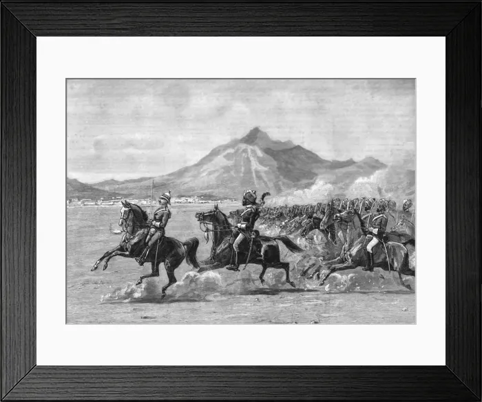 Framed Print : Farewell Review before H.R.H. the Duke of Connaught at Quetta; The 5th Bombay Native... 1890. Creator: Unknown Framed Print : Farewell Review before H.R.H. the Duke of Connaught at Quetta; The 5th Bombay Native... 1890. Creator: Unknown