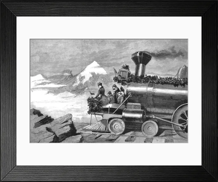 Framed Print : A Tour with the Govenor-General of Canada over the Canadian Pacific Railway--The Summit... 1890. Creator: Frederick Villiers Framed Print : A Tour with the Govenor-General of Canada over the Canadian Pacific Railway--The Summit... 1890. Creator: Frederick Villiers