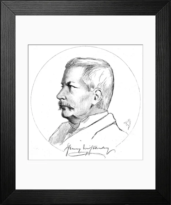 Framed Print : Mr. H. M. Stanley; A sketch from Life, 1890. Creator: Unknown Framed Print : Mr. H. M. Stanley; A sketch from Life, 1890. Creator: Unknown