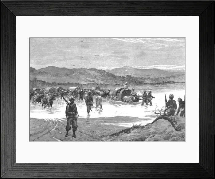Framed Print : With the Chin-Lushai Expeditionary Force, Burma Column; The Sixth Company of the Queen s... 1890. Creator: Unknown Framed Print : With the Chin-Lushai Expeditionary Force, Burma Column; The Sixth Company of the Queen s... 1890. Creator: Unknown