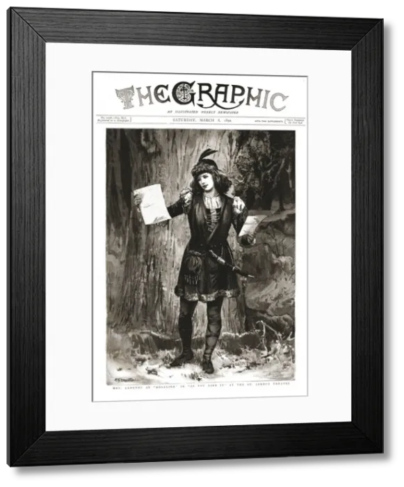 Framed Print : The Graphic, Front Cover Saturday March 8, 1890, 1890. Creator: Unknown Framed Print : The Graphic, Front Cover Saturday March 8, 1890, 1890. Creator: Unknown