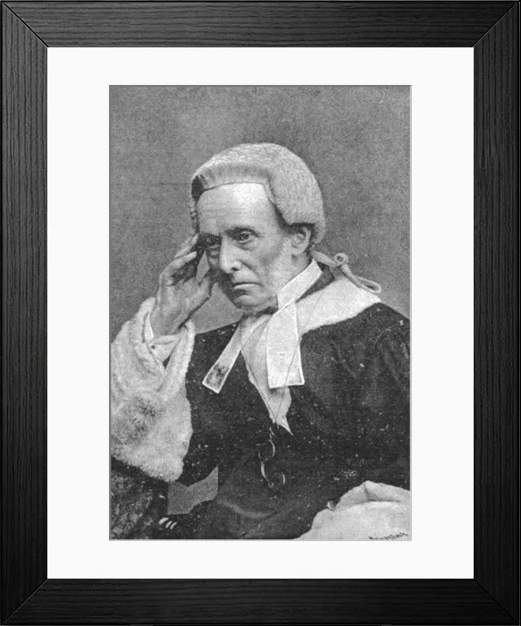 Framed Print : Sir Henry Manisty; Judge of the Queens Bench Division, 1890. Creator: George Meisenbach Framed Print : Sir Henry Manisty; Judge of the Queens Bench Division, 1890. Creator: George Meisenbach