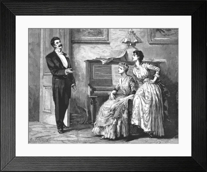 Framed Print : Madame Leroux';By Francis Eleanor Trollope;'Goodness, Jersey, what a swell you are!'... 1890. Creator: Percy Macquoid Framed Print : Madame Leroux';By Francis Eleanor Trollope;'Goodness, Jersey, what a swell you are!'... 1890. Creator: Percy Macquoid