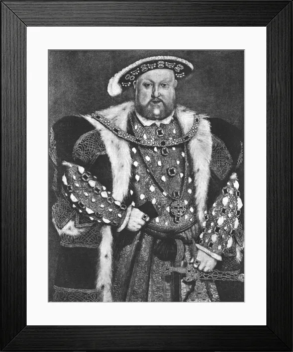 Framed Print : King Henry VIII. ;from the picture by Hans Holbein c. 1550, 1890. Creator: Unknown Framed Print : King Henry VIII. ;from the picture by Hans Holbein c. 1550, 1890. Creator: Unknown