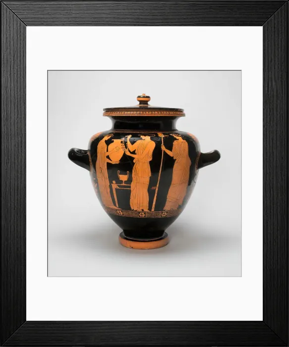 Framed Print : Stamnos (Mixing Jar), about 450 BCE. Creator: Chicago Painter Framed Print : Stamnos (Mixing Jar), about 450 BCE. Creator: Chicago Painter