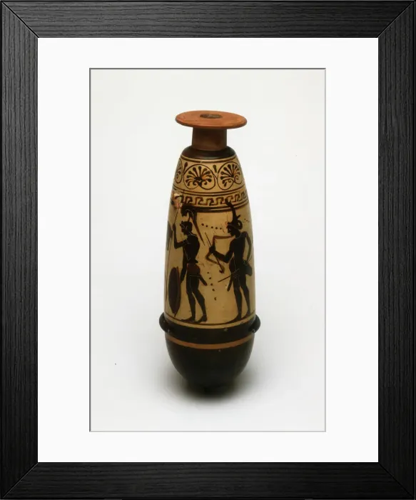Framed Print : Alabastron (Container for Scented Oil), about 500-480 BCE. Creator: Diosphos Painter Framed Print : Alabastron (Container for Scented Oil), about 500-480 BCE. Creator: Diosphos Painter