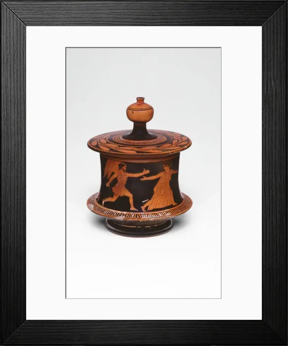 Framed Print : Pyxis (Container for Personal Objects), 450-440 BCE. Creator: Euaion Painter Framed Print : Pyxis (Container for Personal Objects), 450-440 BCE. Creator: Euaion Painter