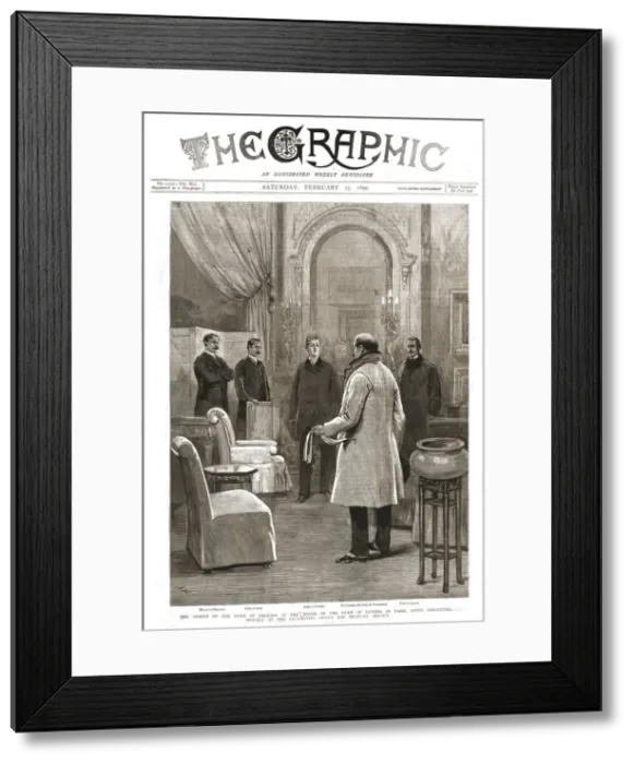 Framed Print : The Graphic, Front Cover Saturday February 15, 1890, 1890. Creator: Unknown Framed Print : The Graphic, Front Cover Saturday February 15, 1890, 1890. Creator: Unknown