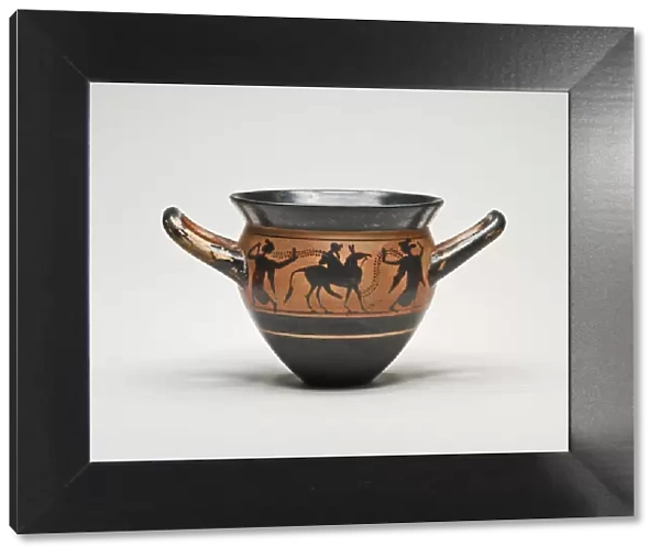 Mastoid (Drinking Cup) with Handles, 500-480 BCE. Creator: Haimon Painter