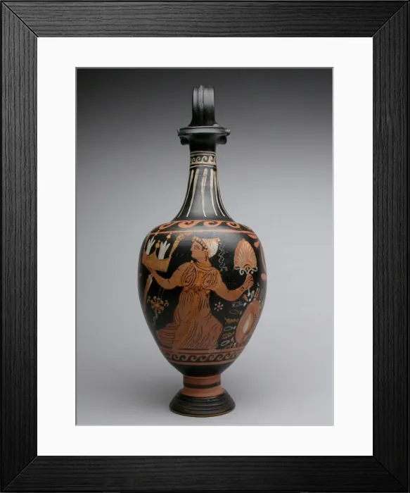 Framed Print : Oinochoe (Pitcher), end of 4th century BCE. Creator: Mattinata Painter Framed Print : Oinochoe (Pitcher), end of 4th century BCE. Creator: Mattinata Painter