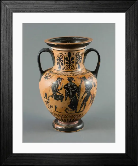 Framed Print : Amphora (Storage Jar), 490-480 BCE. Creator: Michigan Painter Framed Print : Amphora (Storage Jar), 490-480 BCE. Creator: Michigan Painter