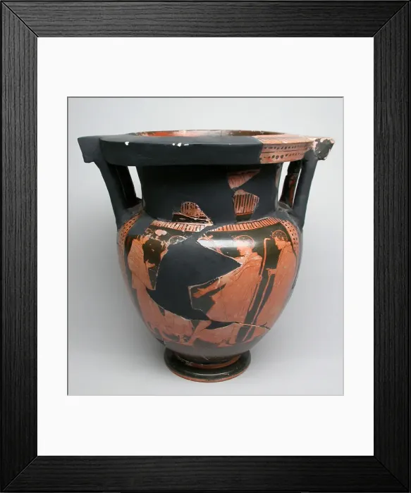 Framed Print : Column-Krater (Mixing Bowl), about 450 BCE. Creator: Painter of London E 489 Framed Print : Column-Krater (Mixing Bowl), about 450 BCE. Creator: Painter of London E 489