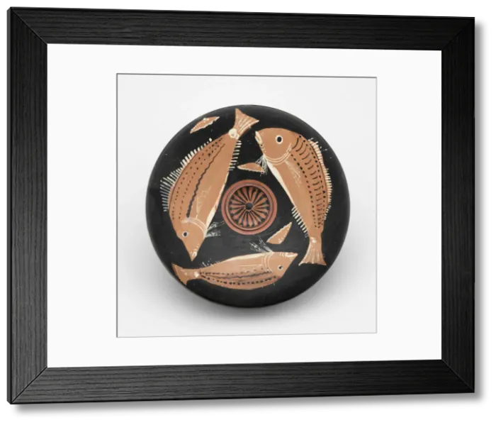 Framed Print : Fish Plate, 340-320 BCE. Creator: Perrone-Phrixos Group Framed Print : Fish Plate, 340-320 BCE. Creator: Perrone-Phrixos Group