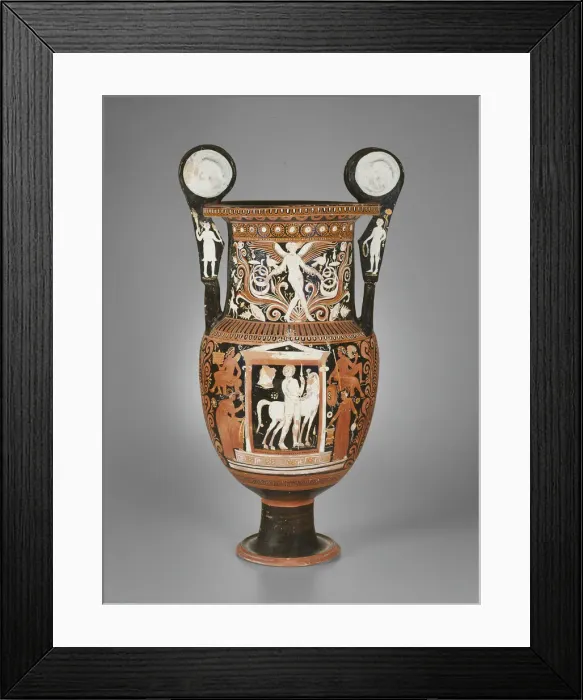 Framed Print : Volute Krater (Mixing Bowl), 330-320 BCE. Creator: White Saccos Group Framed Print : Volute Krater (Mixing Bowl), 330-320 BCE. Creator: White Saccos Group