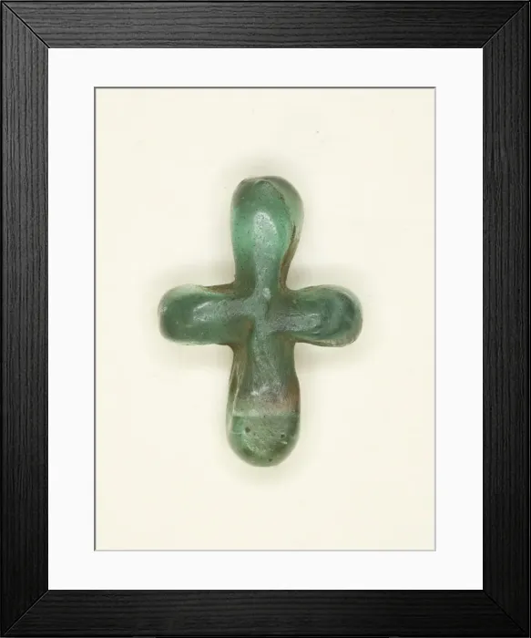 Framed Print : Amulet of a Cross, Byzantine Period, 4th century or later. Creator: Unknown Framed Print : Amulet of a Cross, Byzantine Period, 4th century or later. Creator: Unknown