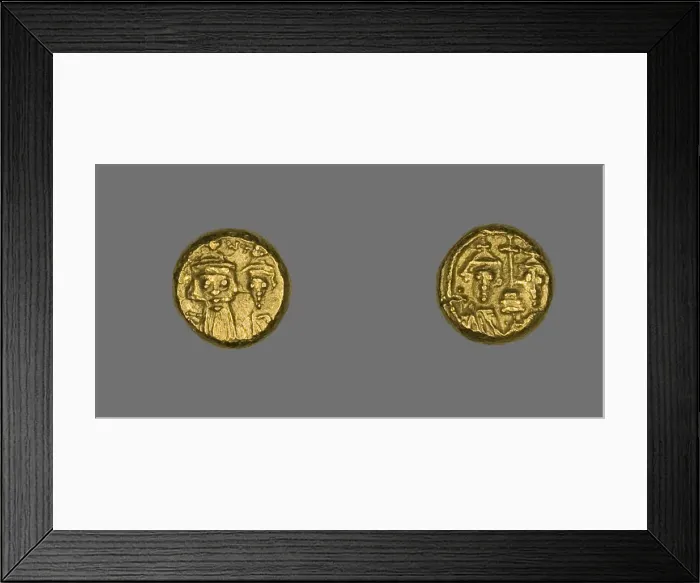 Framed Print : Solidus (Coin) of Tiberius II Constantinus, 578-582. Creator: Unknown Framed Print : Solidus (Coin) of Tiberius II Constantinus, 578-582. Creator: Unknown