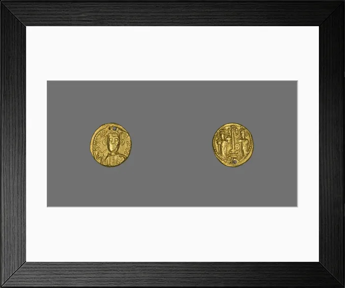 Framed Print : Solidus (Coin) of Constantine IV Pogonatus, 670-680. Creator: Unknown Framed Print : Solidus (Coin) of Constantine IV Pogonatus, 670-680. Creator: Unknown