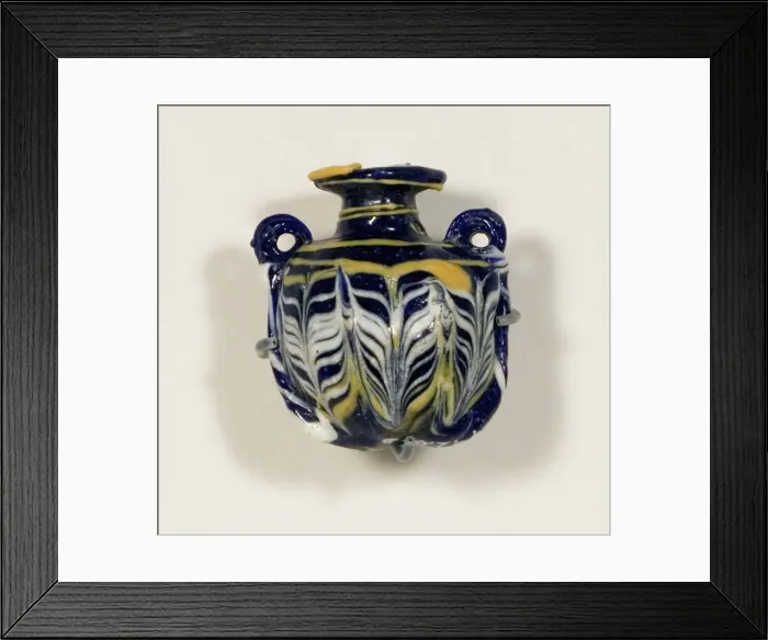 Framed Print : Lentoid Aryballos (Container for Oil), 4th-3rd century BCE. Creator: Unknown Framed Print : Lentoid Aryballos (Container for Oil), 4th-3rd century BCE. Creator: Unknown