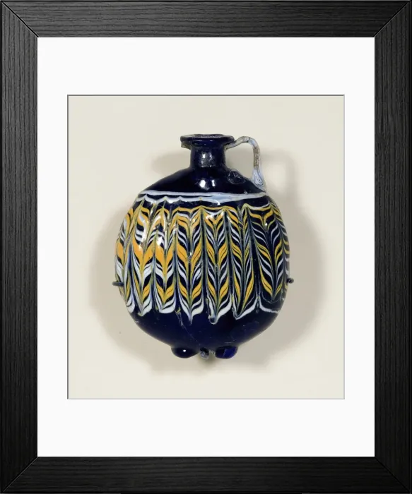 Framed Print : Lentoid Aryballos (Container for Oil), 4th-3rd century BCE. Creator: Unknown Framed Print : Lentoid Aryballos (Container for Oil), 4th-3rd century BCE. Creator: Unknown