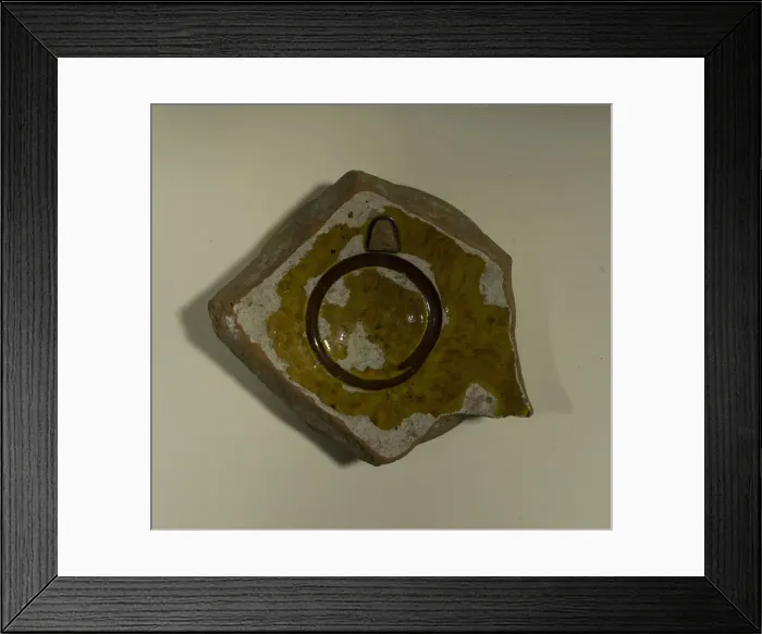Framed Print : Fragment of a Bowl, 13th-14th century. Creator: Unknown Framed Print : Fragment of a Bowl, 13th-14th century. Creator: Unknown