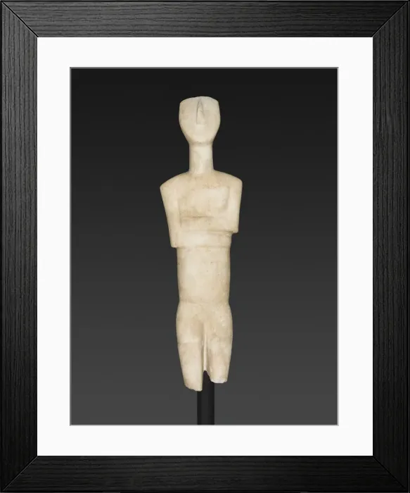 Framed Print : Statuette of a Female Figure, Early Bronze Age, 2600-2400 BCE. Creator: Unknown Framed Print : Statuette of a Female Figure, Early Bronze Age, 2600-2400 BCE. Creator: Unknown