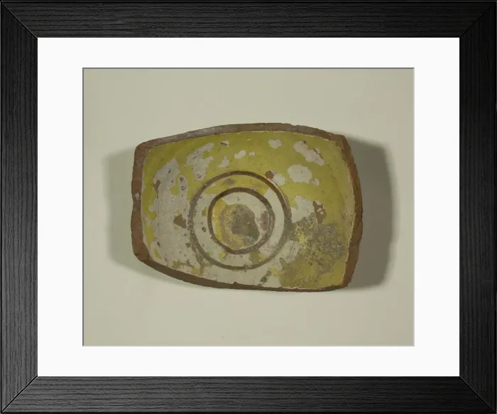 Framed Print : Fragment of a Bowl, 13th-14th century. Creator: Unknown Framed Print : Fragment of a Bowl, 13th-14th century. Creator: Unknown