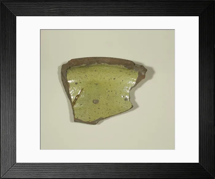 Framed Print : Fragment of a Plate, 13th-14th century. Creator: Unknown Framed Print : Fragment of a Plate, 13th-14th century. Creator: Unknown
