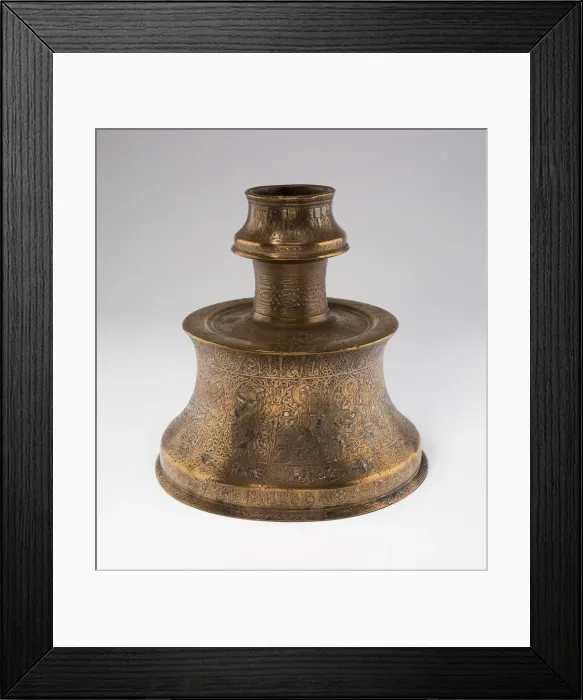 Framed Print : Candlestick (Sham dan) with Scenes of Monthly Labors, 13th century. Creator: Unknown Framed Print : Candlestick (Sham dan) with Scenes of Monthly Labors, 13th century. Creator: Unknown