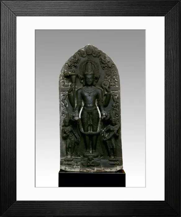 Framed Print : Vishnu Trivikrama, Pala period, 11th century. Creator: Unknown Framed Print : Vishnu Trivikrama, Pala period, 11th century. Creator: Unknown