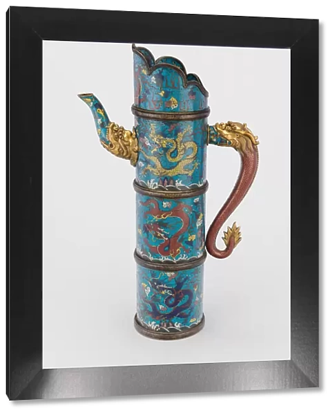 Enamel Ewer (duomuhu), Late Ming  /  early Qing dynasty, 17th century. Creator: Unknown