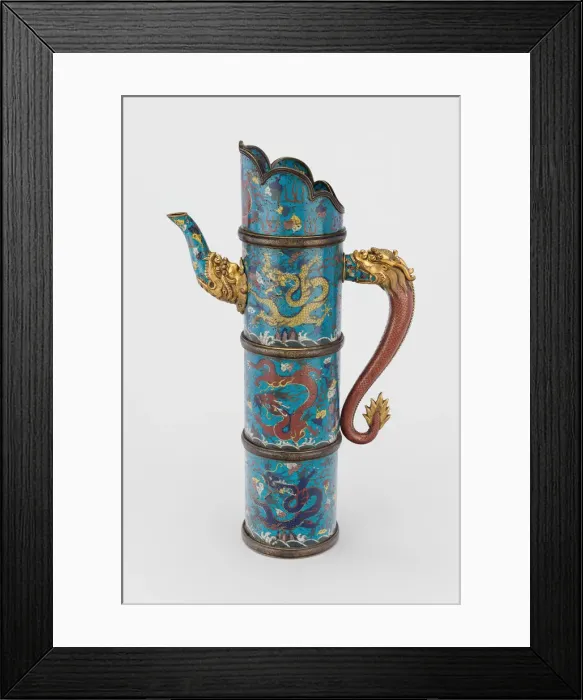 Framed Print : Enamel Ewer (duomuhu), Late Ming / early Qing dynasty, 17th century. Creator: Unknown Framed Print : Enamel Ewer (duomuhu), Late Ming / early Qing dynasty, 17th century. Creator: Unknown