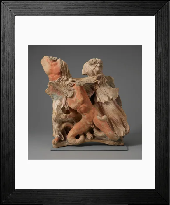 Framed Print : Architectural Relief Depicting the Gigantomachy (Battle Between Gods and Giants), 3rd-2nd cent. BCE. Creator: Unknown Framed Print : Architectural Relief Depicting the Gigantomachy (Battle Between Gods and Giants), 3rd-2nd cent. BCE. Creator: Unknown