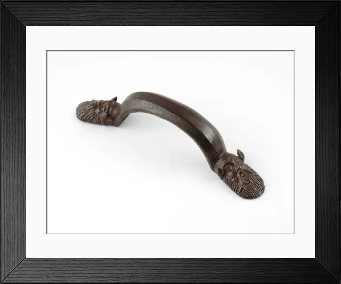 Framed Print : Handle from a Hydria (Water Jar) or a Stamnos (Mixing Jar), 5th century BCE. Creator: Unknown Framed Print : Handle from a Hydria (Water Jar) or a Stamnos (Mixing Jar), 5th century BCE. Creator: Unknown