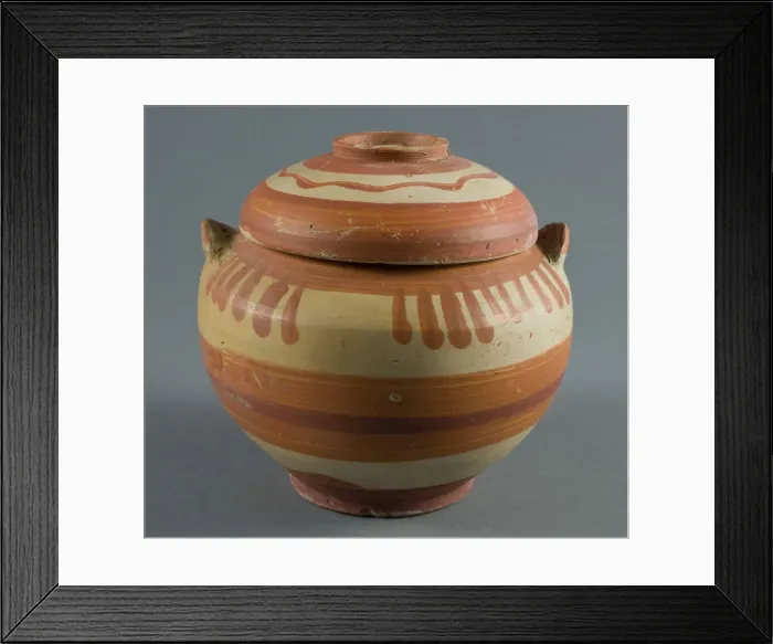 Framed Print : Pyxis (Container for Personal Objects), 7th-6th century BCE. Creator: Unknown Framed Print : Pyxis (Container for Personal Objects), 7th-6th century BCE. Creator: Unknown