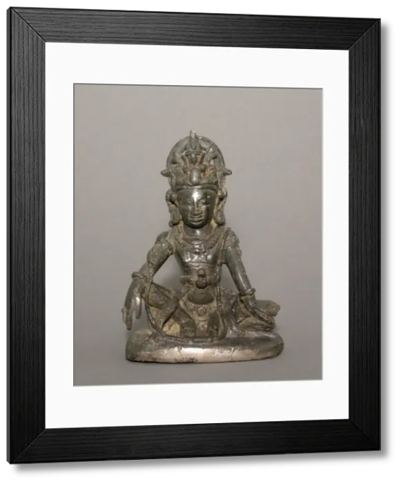 Framed Print : Seated Bodhisattva Maitreya, Pyu period, 7th century. Creator: Unknown Framed Print : Seated Bodhisattva Maitreya, Pyu period, 7th century. Creator: Unknown