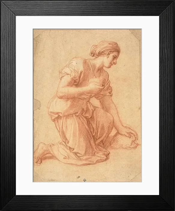 Framed Print : Kneeling Woman, n. d. Creator: Francoise Verdier Framed Print : Kneeling Woman, n. d. Creator: Francoise Verdier