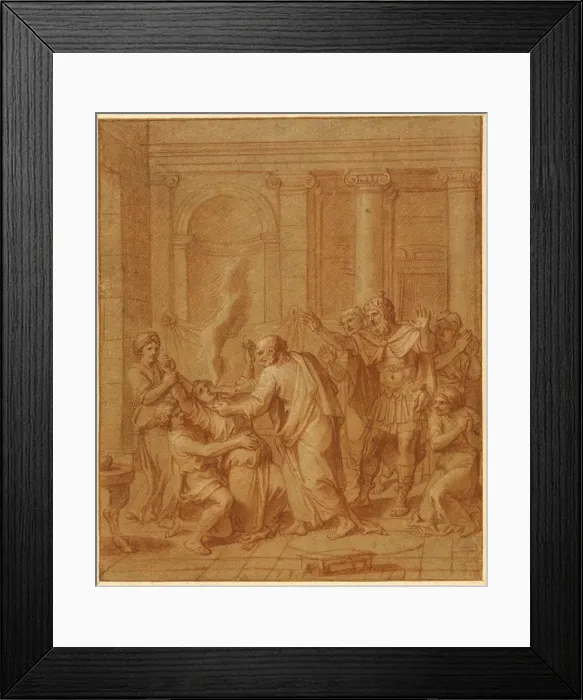 Framed Print : Death of Sapphira, n. d. Creator: Francoise Verdier