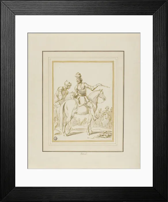 Framed Print : Knights on Horseback, n. d. Creator: Charles Parrocel Framed Print : Knights on Horseback, n. d. Creator: Charles Parrocel