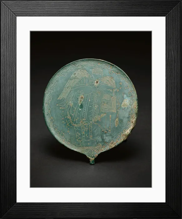 Framed Print : Hand Mirror, 470-450 BCE. Creator: Unknown Framed Print : Hand Mirror, 470-450 BCE. Creator: Unknown
