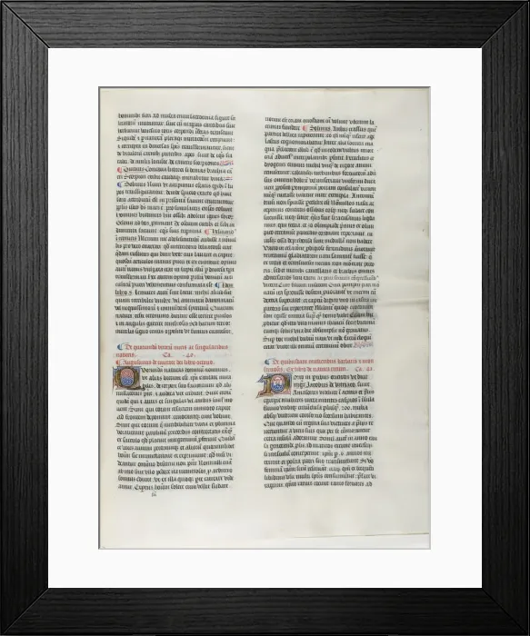 Framed Print : Folio Thirteen from Burchard of Sions De locis ac mirabilibus mundi, or an Illuminated... c. 1460. Creator: Burchard of Mount Sion Framed Print : Folio Thirteen from Burchard of Sions De locis ac mirabilibus mundi, or an Illuminated... c. 1460. Creator: Burchard of Mount Sion