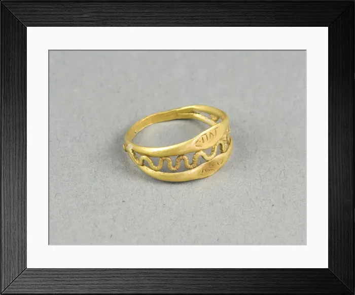 Framed Print : Openwork Ring, about 1st century. Creator: Unknown Framed Print : Openwork Ring, about 1st century. Creator: Unknown