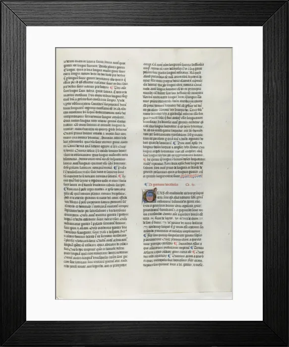Framed Print : Folio Sixteen from Burchard of Sions De locis ac mirabilibus mundi, or an Illuminated... c. 1460. Creator: Burchard of Mount Sion Framed Print : Folio Sixteen from Burchard of Sions De locis ac mirabilibus mundi, or an Illuminated... c. 1460. Creator: Burchard of Mount Sion