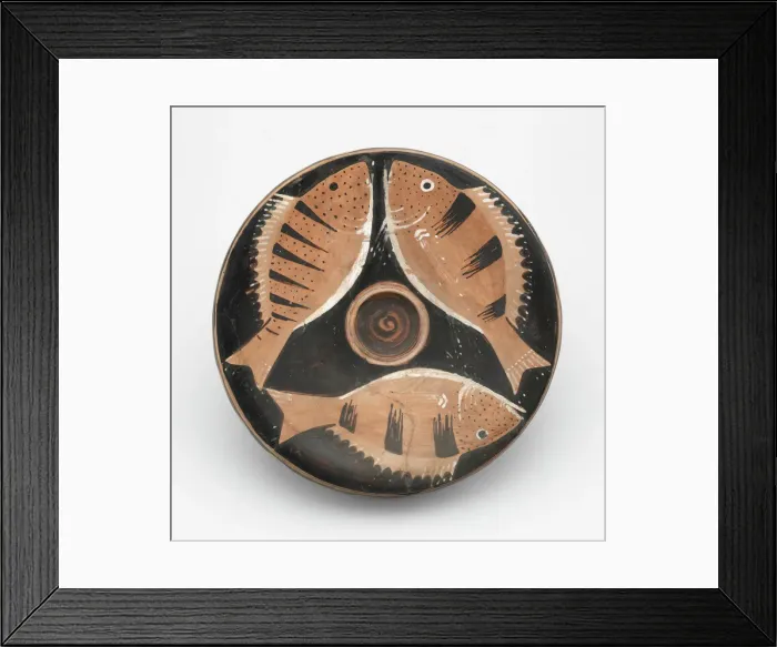Framed Print : Fish Plate, 350-325 BCE. Creator: Heligoland Painter Framed Print : Fish Plate, 350-325 BCE. Creator: Heligoland Painter