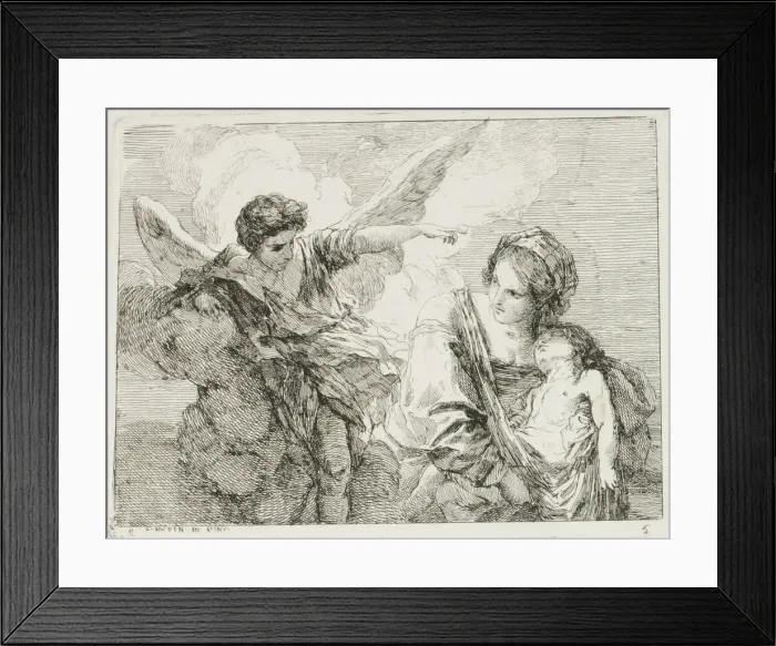Framed Print : Hagar, 1764. Creator: Charles Hutin Framed Print : Hagar, 1764. Creator: Charles Hutin