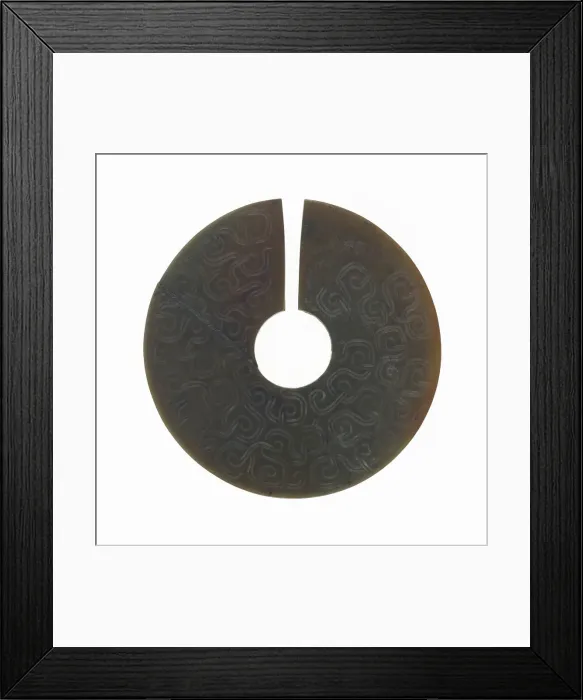 Framed Print : Slit Disc (jue), Eastern Zhou period, 7th century B. C. Creator: Unknown Framed Print : Slit Disc (jue), Eastern Zhou period, 7th century B. C. Creator: Unknown