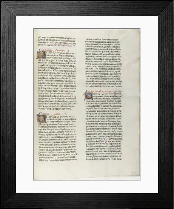 Framed Print : Folio Twenty from Burchard of Sions De locis ac mirabilibus mundi, or an Illuminated G... c. 1460. Creator: Burchard of Mount Sion Framed Print : Folio Twenty from Burchard of Sions De locis ac mirabilibus mundi, or an Illuminated G... c. 1460. Creator: Burchard of Mount Sion