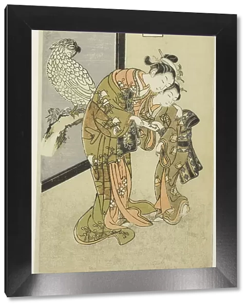 Parrot Komachi (Omu Komachi), from the series The Seven Fashionable Aspects of Komachi... 1751  /  64. Creator: Suzuki Harunobu